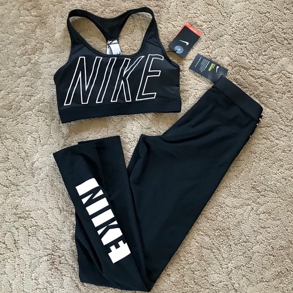 nike sports bra set